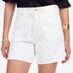 Madewell NWT Drawstring Jean Short: Airy Denim Edition Size 27 in Tile White